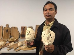 Tamatan SMP,  Sardi Bisnis Kerajinan Kayu Beromzet Rp 35 Juta/Bulan