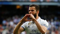 Pencetak gol dalam laga ini ada Nacho, Cristiano Ronaldo (2 gol), dan Toni Kroos. Dua gol dicetak pada babak pertama, lainnya di paruh kedua laga. Reuters/Paul Hanna.
