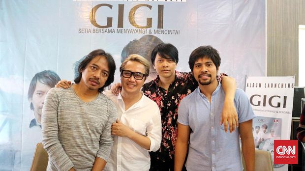 Band Gigi ikut memeriahkan upacara penutupan Asian Games 2018. (
