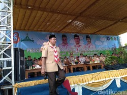 Buka Kemah Madrasah Nasional, Menag Minta Trisatya Kembali Digaungkan