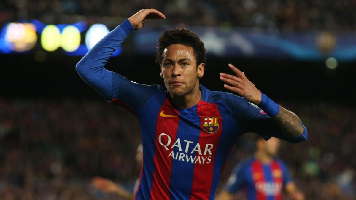 Pemain Barcelona Neymar (Foto: REUTERS/Albert Gea)