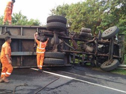 Ada Kecelakaan Truk di Tol Purbaleunyi, Contra Flow Diberlakukan