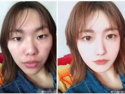 Wanita China Ini Viral Berkat Jago Bikin Wajah Super Cantik
