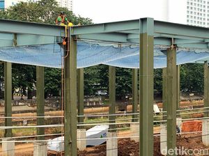 Pembangunan Stasiun Sudirman Baru Dikebut Siang Malam