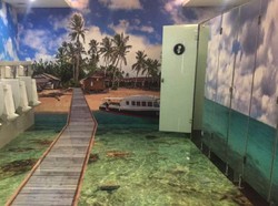 Pengunjung Bandara Sepinggan Bisa Selfie di Toilet 3 Dimensi