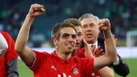 2. Philipp Lahm (Bayern Munich) - 11 juta euro - Pensiun pada 2017 di usia 33 tahun. (Foto: Reuters / Kai Pfaffenbach)