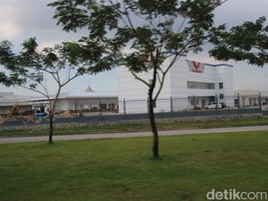 Tampak Pabrik Wuling di Cikarang
