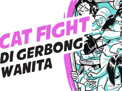 Cat Fight di Gerbong Wanita