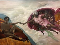 Kontroversi, Sosok The Creation of Adam Michelangelo Menjadi Berkulit Hitam