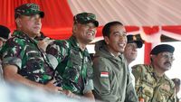 Jokowi Nonton Latihan Perang di Natuna