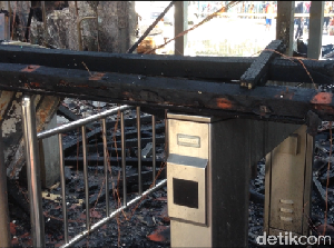 Begini Penampakan Stasiun Klender yang Hangus Dilalap Api