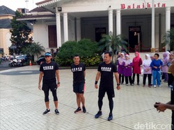 Sandiaga Uno dan Bima Arya Lari Pagi Bareng di Bogor