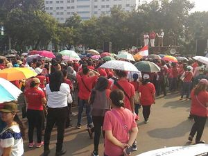 Peringati Harkitnas, Massa Gelar Aksi di Taman Pandang Istana