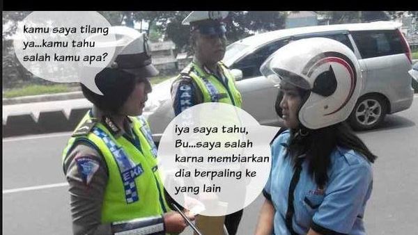 Meme Lucu Ditilang Polisi