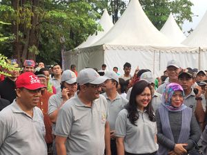 Djarot Hadiri Acara Pencanangan HUT DKI ke-490 di Waduk Pluit