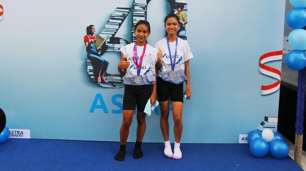 Pelari Tanpa Alas Kaki Jawara di Fun Run Balikpapan