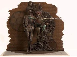 Begini Penampakan Patung Bernyanyi David Bowie