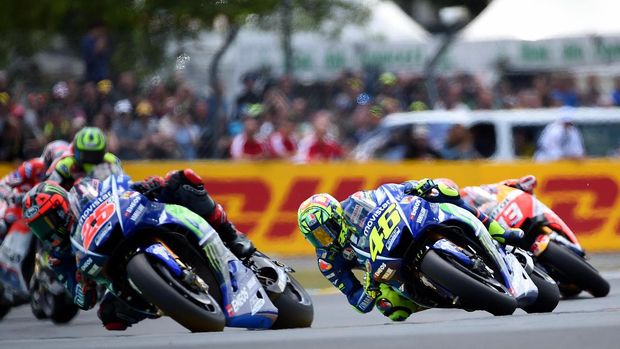 Musim lalu Valentino Rossi gagal finis di MotoGP Prancis setelah terjatuh di lap pertama.