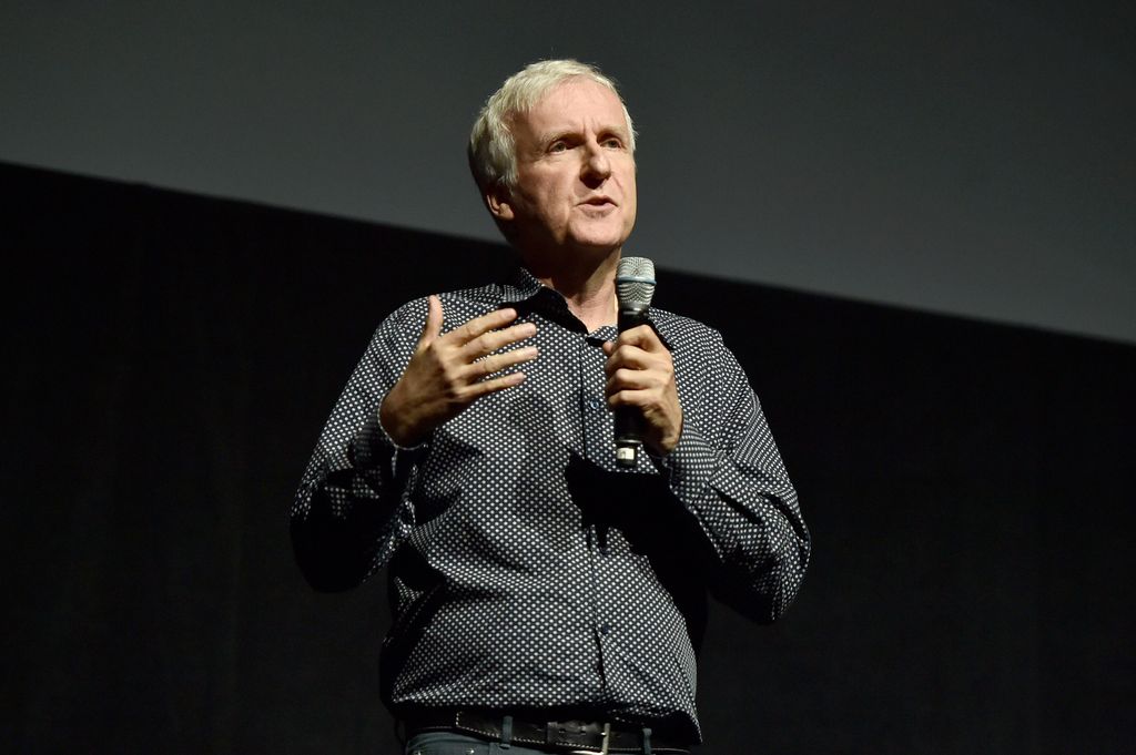 LAS VEGAS, NV - APRIL 14:  Writer/director James Cameron of 'Avatar 2' speaks onstage during CinemaCon 2016 as 20th Century Fox Invites You to a Special Presentation Highlighting Its Future Release Schedule at The Colosseum at Caesars Palace during CinemaCon, the official convention of the National Association of Theatre Owners, on April 14, 2016 in Las Vegas, Nevada.  (Photo by Alberto E. Rodriguez/Getty Images for CinemaCon)