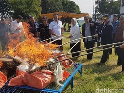 BNNP Jabar Musnahkan Narkoba Temuan Lapas dan Bea Cukai
