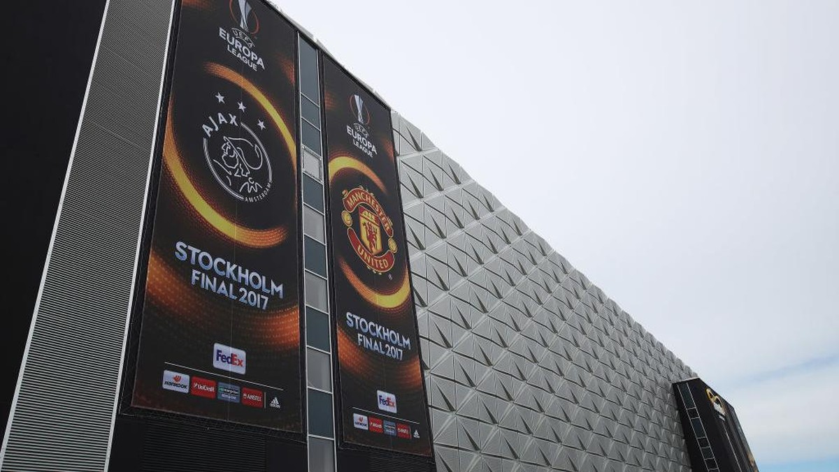 Stadion Friends Arena menantikan duel Ajax vs MU (Foto: Dean Mouhtaropoulos/Getty Images)