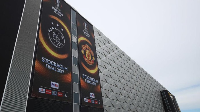 Stadion Friends Arena menantikan duel Ajax vs MU (Foto: Dean Mouhtaropoulos/Getty Images) Stadion Friends Arena menantikan duel Ajax vs MU (Foto: Dean Mouhtaropoulos/Getty Images)