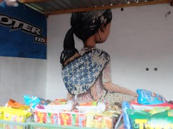 Mural Seth GlobePainter di Gunung Merapi yang Kini Jadi Warung