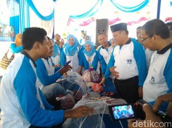Buah Gerakan Bebas Pasung, Mantan ODGJ Lamongan Pamerkan Karyanya