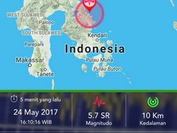Gempa 5,7 SR di Morowali, Warga Berhamburan Keluar Rumah