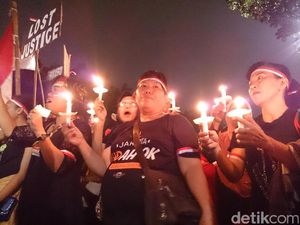 Usai Aksi Lilin di Balai Kota, Massa Pro Ahok Bubarkan Diri