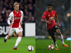 Menanti Duel Wonderkid: Kasper Dolberg vs Marcus Rashford
