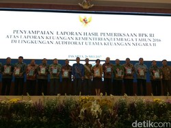 Sri Mulyani, Darmin dan Jajaran KL dengan Laporan Keuangan Terbaik