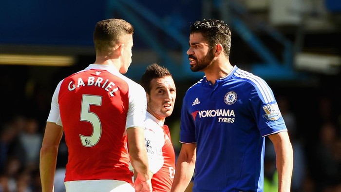 Diego Costa vs Arsenal: Cetak 2 Gol dan Bikin 2 Pemain Dikartu Merah