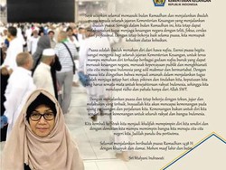 Tampil Berjilbab di Instagram, Sri Mulyani Ucapkan Selamat Puasa