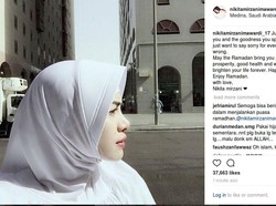 Ariana Grande Tulis Surat Melankolis, Nikita Mirzani Tampil Berhijab