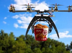 Pria Ini Manfaatkan Drone untuk Memesan KFC Saat Piknik
