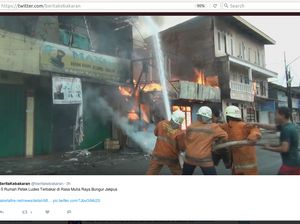 Kebakaran di Kemayoran Hanguskan 15 Petak Rumah