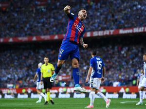 Kerja Keras Alcacer Terbayar dengan Gol di Final Copa del Rey