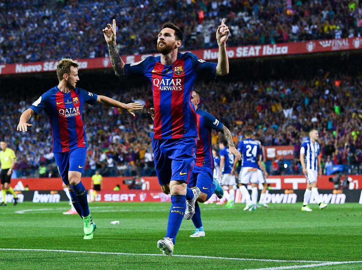 Striker Barcelona, Lionel Messi. (Foto: David Ramos/Getty Images)