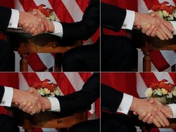 Kenapa Macron Menjabat Tangan Trump Sangat Erat?