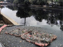 Wajah Kali Sekretaris Kini: Dikotori Sampah dan Bau Menyengat