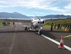 Pesawat Tergelincir, Bupati Puncak Minta Bandara Ilaga Diperpanjang
