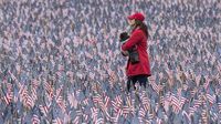 Kenang Korban Perang, Taman Boston Dihiasi 37 Ribu Bendera