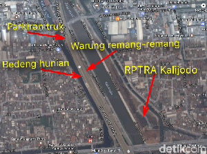 Peta Lokasi Kehidupan Malam Kalijodo Baru