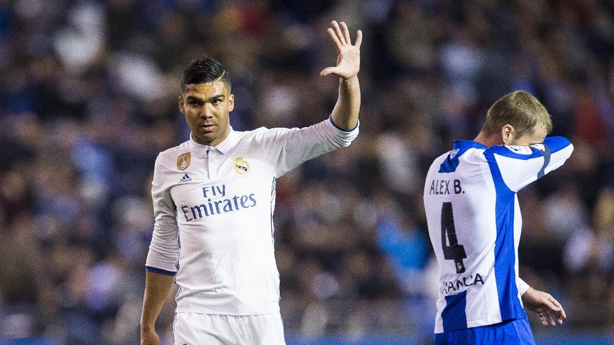 Gelandang Real Madrid, Casemiro. (Foto: Juan Manuel Serrano Arce/Getty Images)