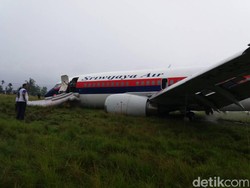 Tergelincir di Manokwari, Pesawat Sriwijaya Air Masih Dievakuasi