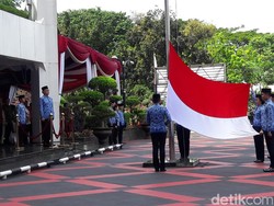 Mendagri Pimpin Upacara Peringatan Hari Pancasila di Kemendagri