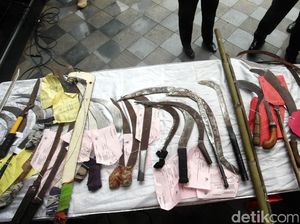 83 ABG yang Akan Tawuran Dibekuk, 31 Jadi Tersangka karena Bawa Sajam