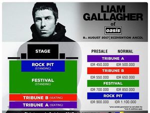 Buruan! Satu Kategori Tiket Konser Liam Gallagher Sold Out