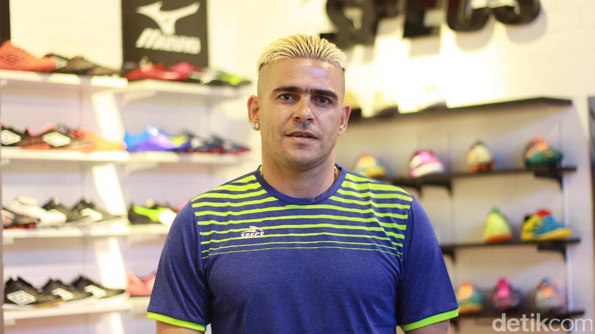 Pemain PSS Sleman, Cristian Gonzales. (Foto: Femi Diah/detikSport)